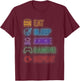 Eat Sleep Anime Gaming Repeat Gamer Men Teen Boy Gifts Anime T-Shirt - T-Shirt | Maroon