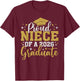Niece Senior 2026 Proud Niece of A 2026 Graduate Done 2026 T-Shirt - T-Shirt | Maroon