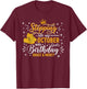Women Stepping Into My October Birthday with God Grace Mercy T-Shirt - T-Shirt | Maroon