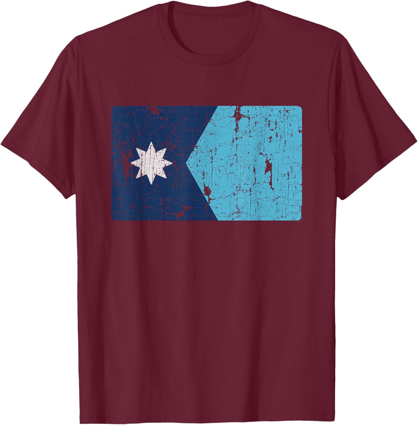 Vintage Minnesota Flag MN Souvenir T-Shirt - T-Shirt | Maroon