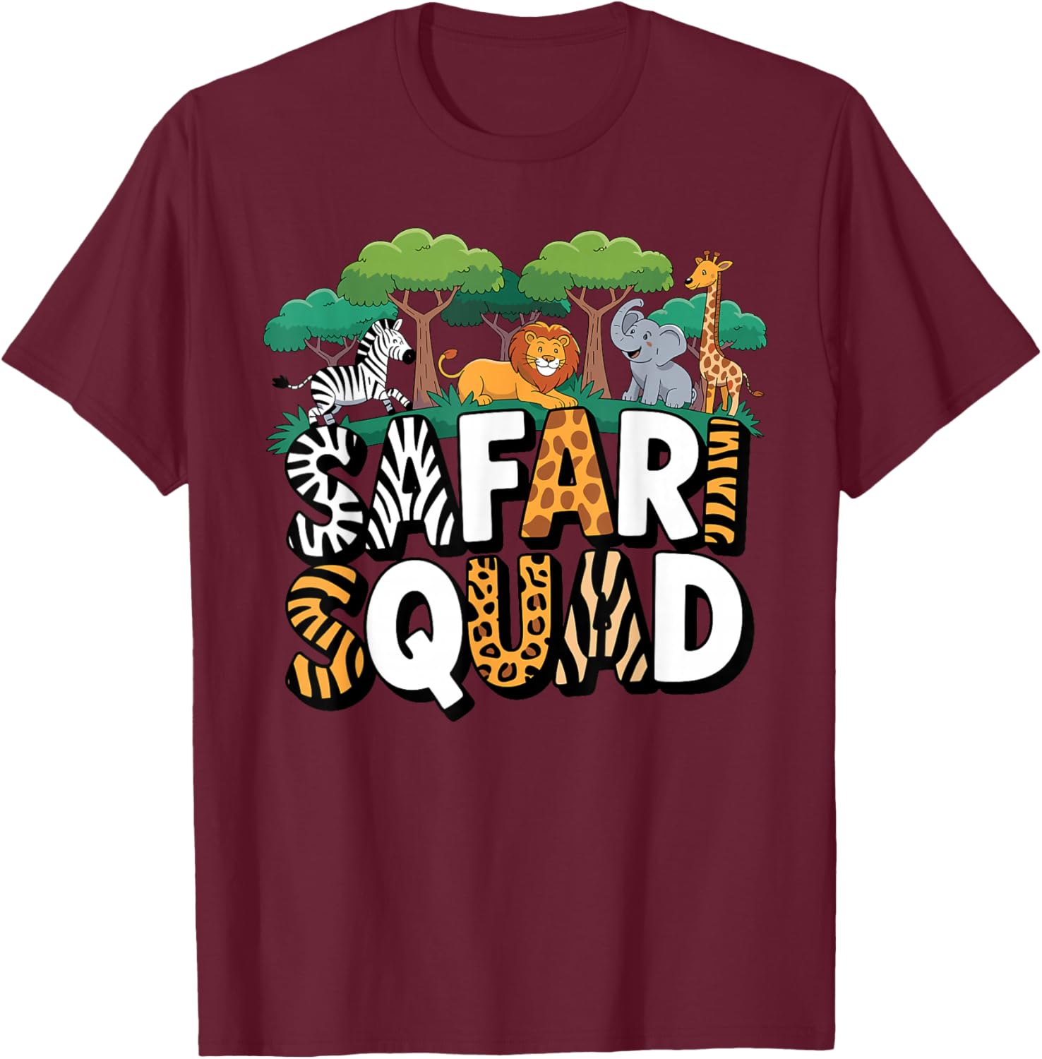 Cool Safari Costume Women Adult Africa Safari Tour T-Shirt - T-Shirt | Maroon