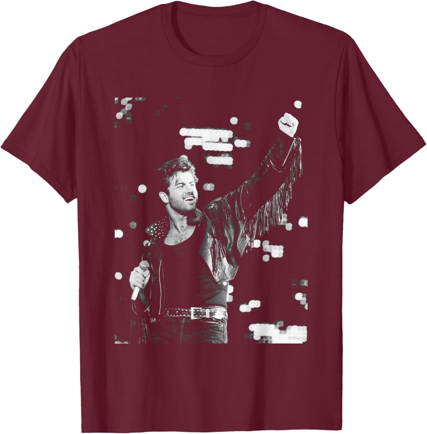 George Michael Wham! Farewell Concert Wembley I'm Your Man T-Shirt - T-Shirt | Maroon