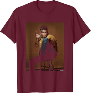 Beverly Hills 90210 Actor Luke Perry by Michael Grecco T-Shirt - T-Shirt | Maroon