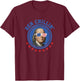 USA Ben Chillin', Ben Franklin American Flag Shades T-Shirt - T-Shirt | Maroon