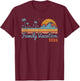 Vintage Family Vacation 2026 Tropical Beach Vacay Group T-Shirt - T-Shirt | Maroon