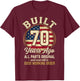 70 Year Old Man Patriotic USA Flag Dad 70th Birthday Men T-Shirt - T-Shirt | Maroon