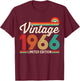 60 Years Old Vintage 1966 Limited Edition 60th Birthday T-Shirt - T-Shirt | Maroon