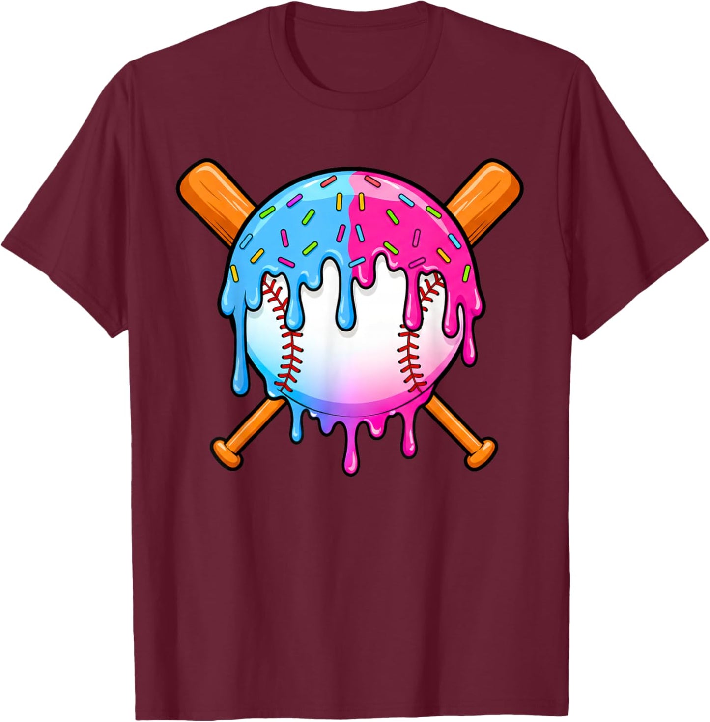 Baseball Sport Respect The Drip Boys Baseball T-Shirt - T-Shirt | Maroon