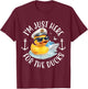 I'm Just Here for The Duck, Duck Cruise, Funny Vacation T-Shirt - T-Shirt | Maroon