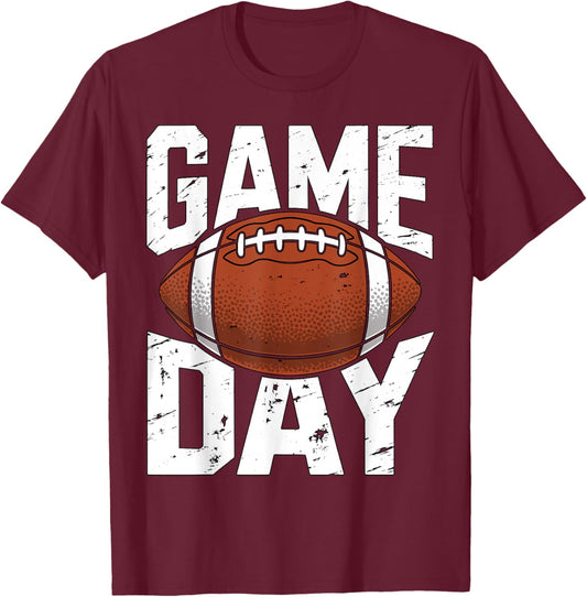 Game Day Football T-Shirt - T-Shirt | Maroon