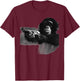 Vintage Chimpanzees with Gun Funny Monkey Meme T-Shirt - T-Shirt | Maroon