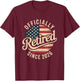 Retired 2026 Oficially Retired Retirement Men T-Shirt - T-Shirt | Maroon