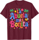 La Abuela Más Bonita Mom Cute Abuela Grandma Mother's Day T-Shirt - T-Shirt | Maroon