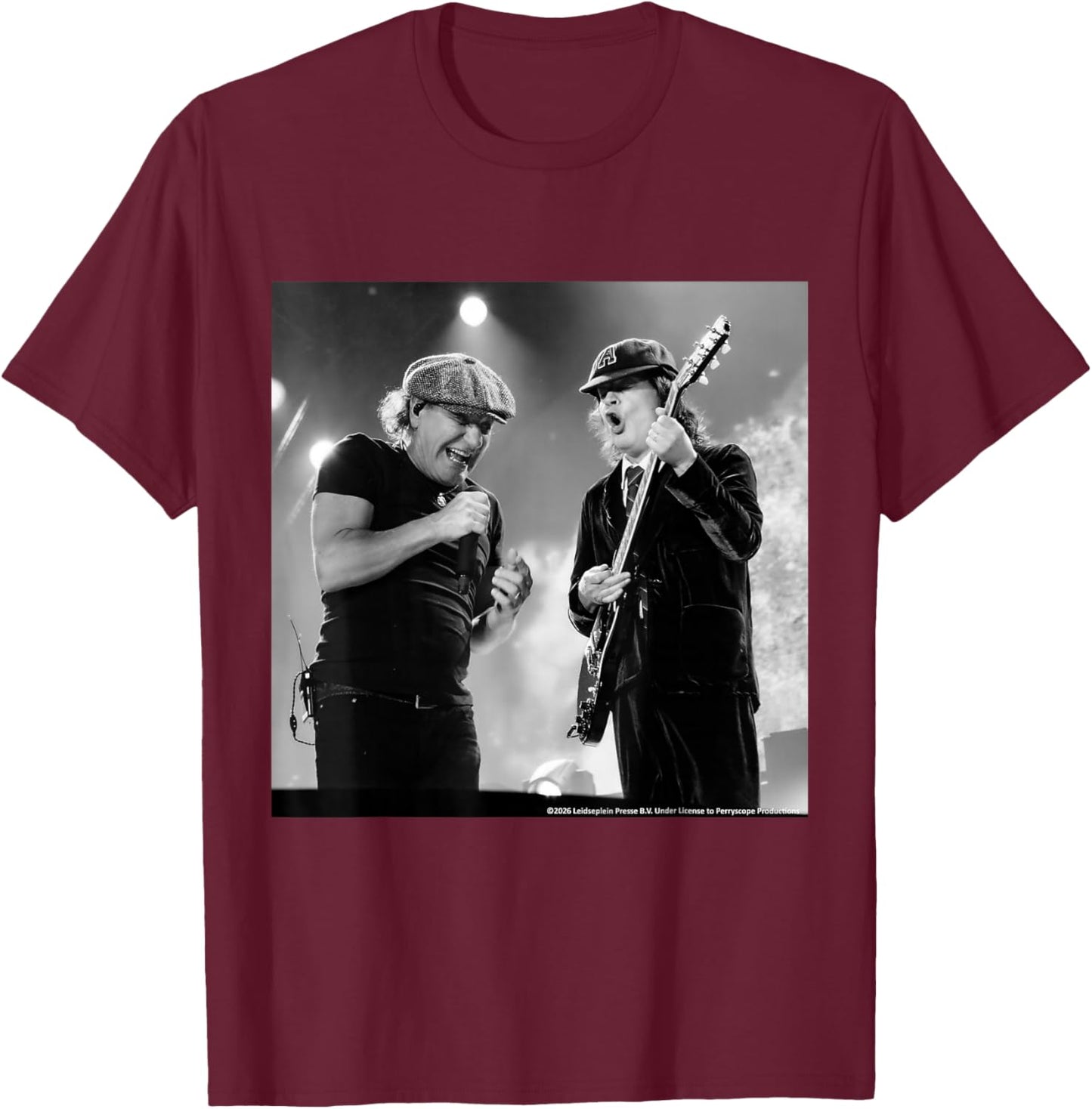 AC/DC Live Rock Concert Energy Thunderstruck Power T-Shirt - T-Shirt | Maroon