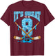 8th Birthday Hockey Lovers It's Great to Be 8 Years Old T-Shirt - T-Shirt | Maroon