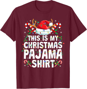 Christmas Women This is My Christmas Pajama Shirt T-Shirt - T-Shirt | Maroon