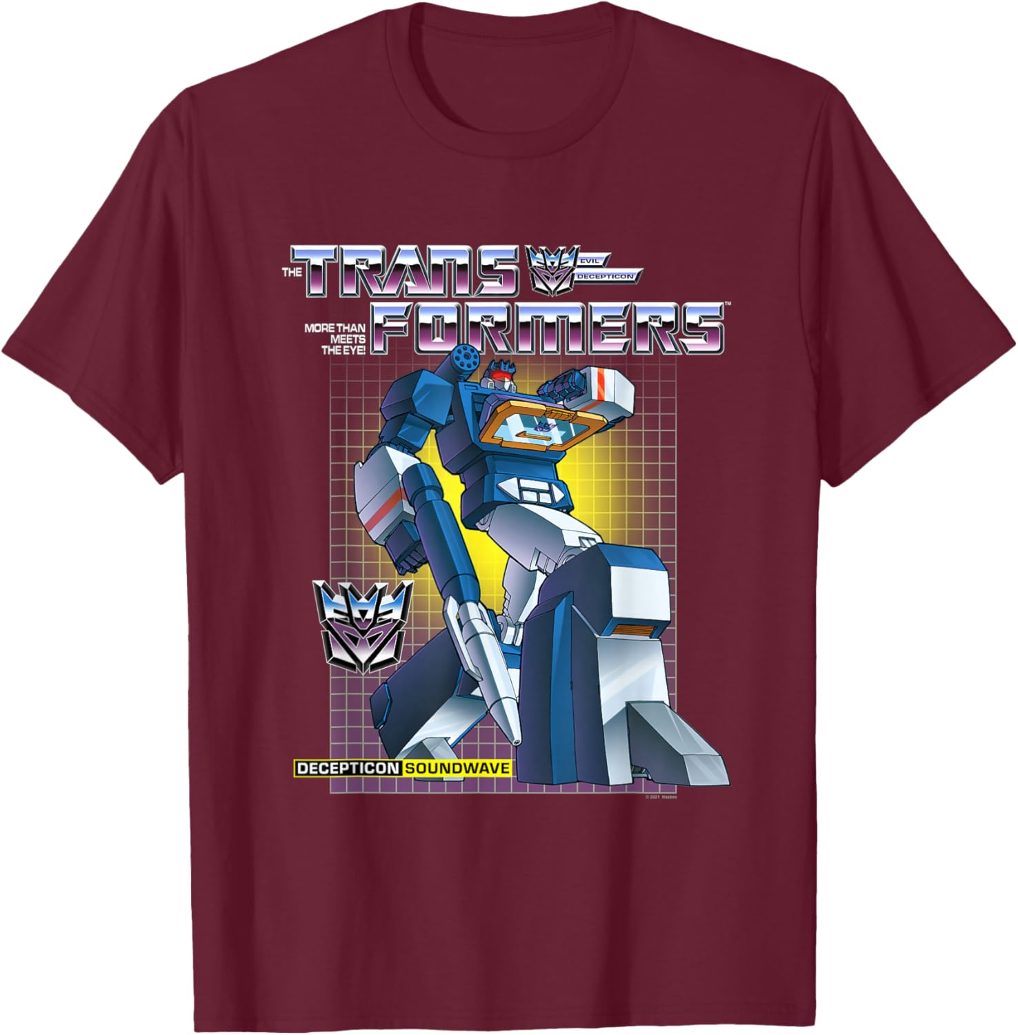 Transformers Soundwave T-Shirt - T-Shirt | Maroon
