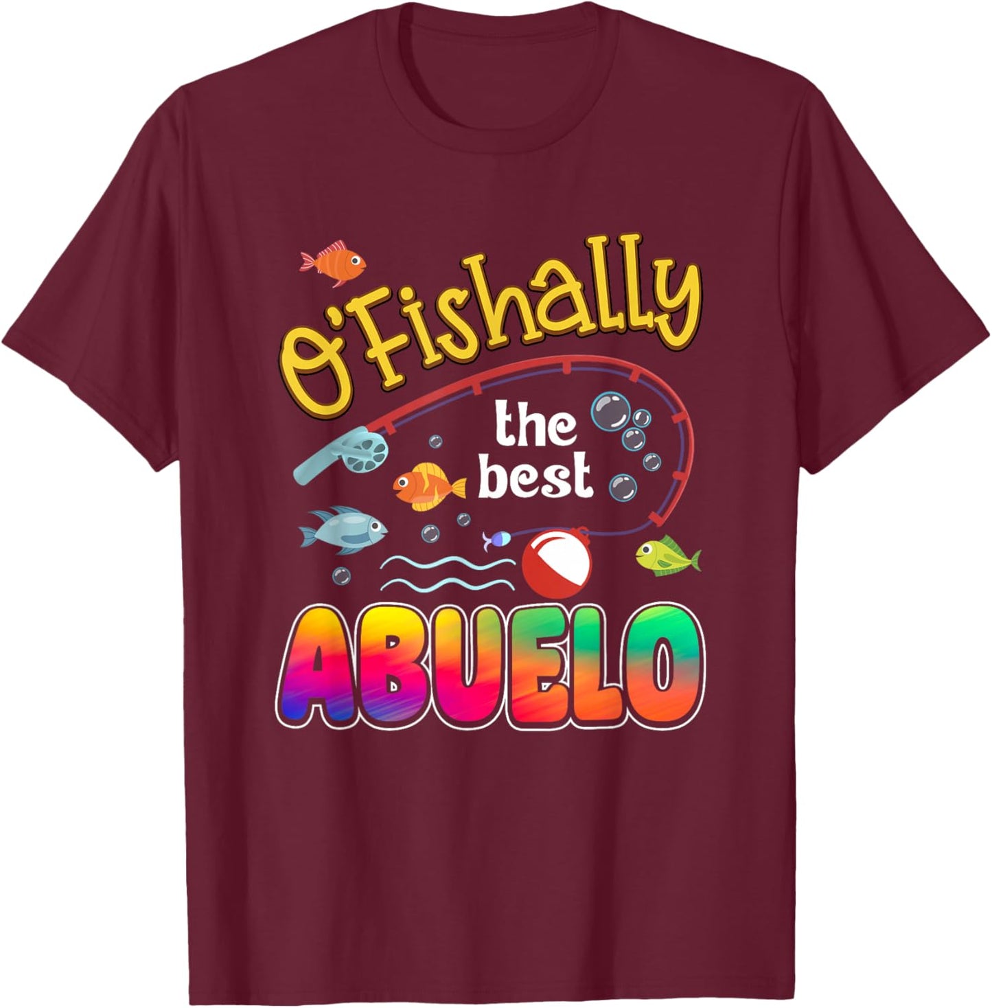 Ofishally The Best Abuelo of The Birthday Boy T-Shirt - T-Shirt | Maroon