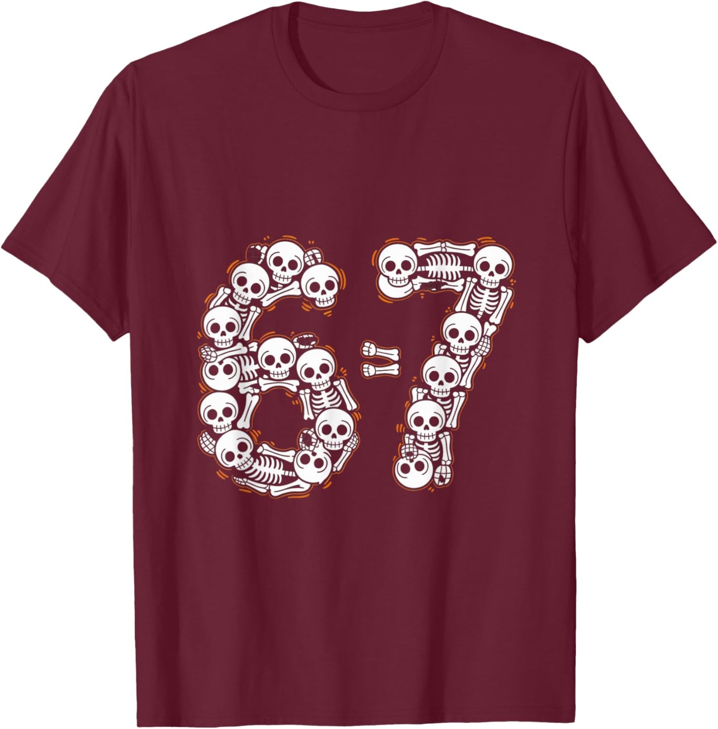 Haunted by 6-7 Funny Halloween 6-7 Costume T-Shirt - T-Shirt | Maroon