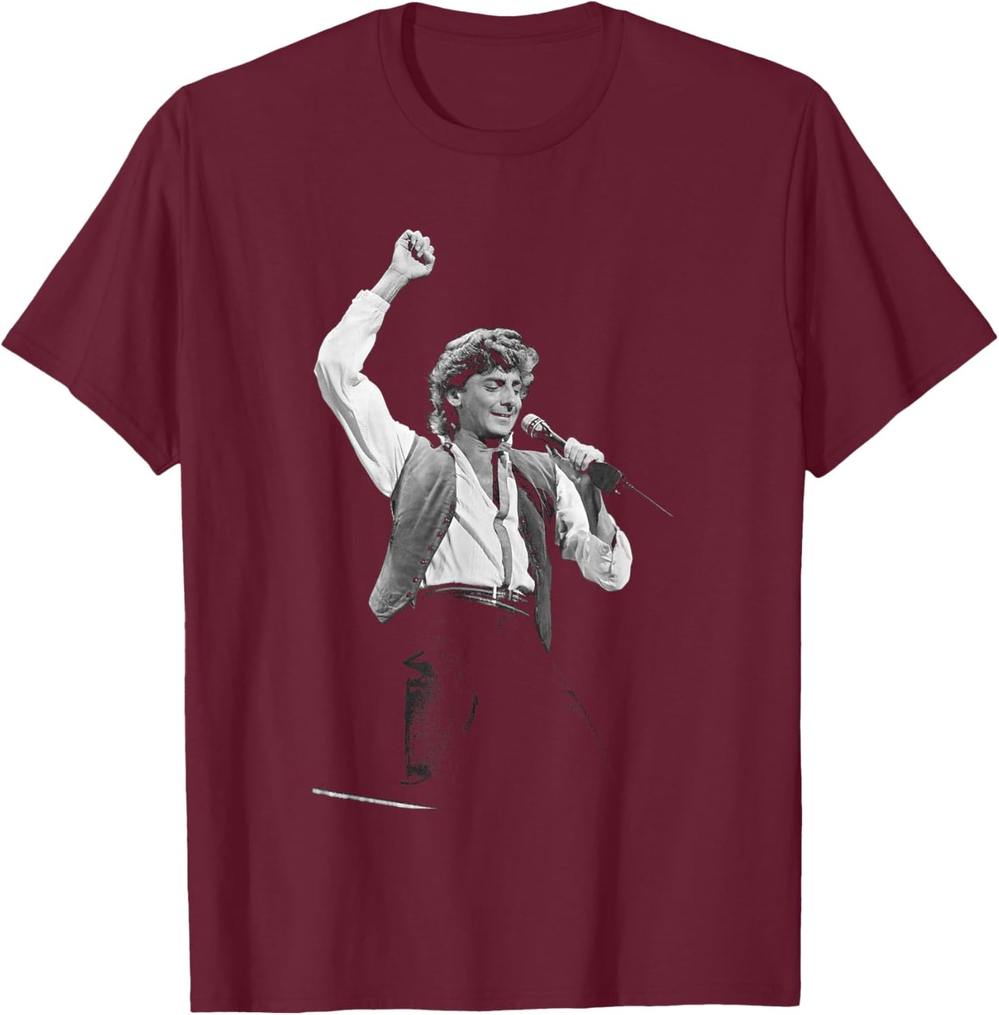 Barry Manilow Blenheim Palace Open Air Concert 1983 T-Shirt - T-Shirt | Maroon