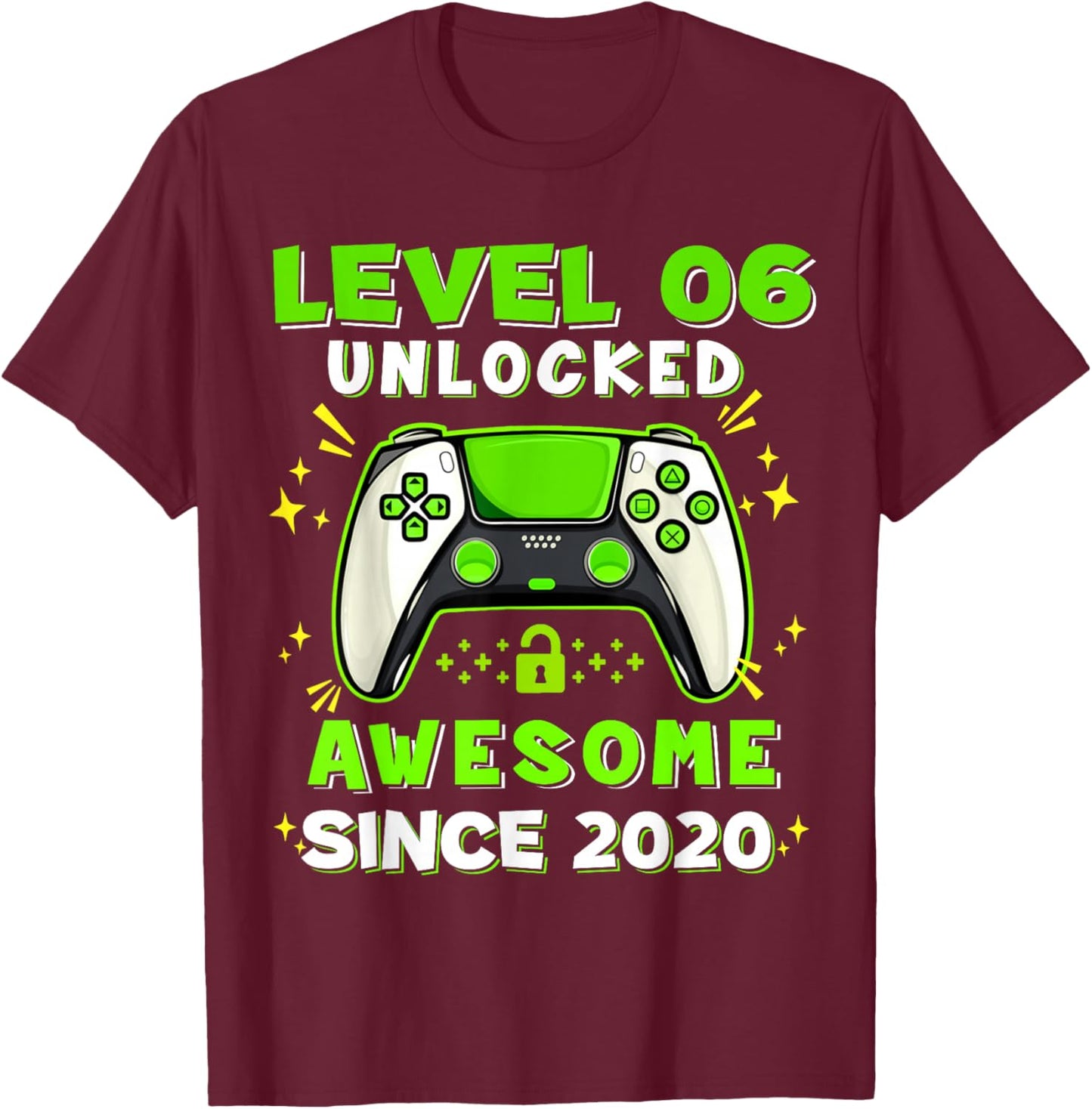 6th Birthday for Boys 6 Years Birthday Kids Gifts T-Shirt - T-Shirt | Maroon