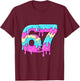 six Seven 67 Meme Drippy Number 67 ice Cream T-Shirt - T-Shirt | Maroon