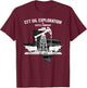 Vintage Texas Oilfield Rancher Cowboy Western Pride T-Shirt - T-Shirt | Maroon