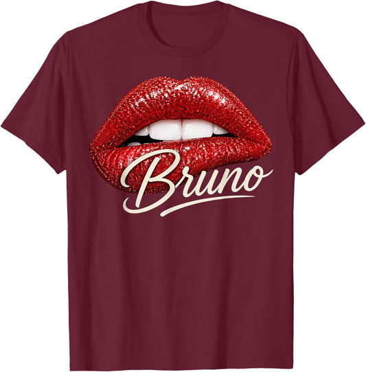 Bruno Name Retro Vintage Gift Women Boy Girl T-Shirt - T-Shirt | Maroon
