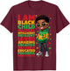 I Am Black Child History Month African American Kids Boys T-Shirt - T-Shirt | Maroon