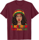 Black History Month African American T-Shirt - T-Shirt | Maroon