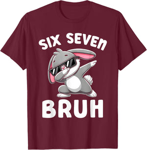 Face with Sunglasses Easter Day T-Shirt - T-Shirt | Maroon