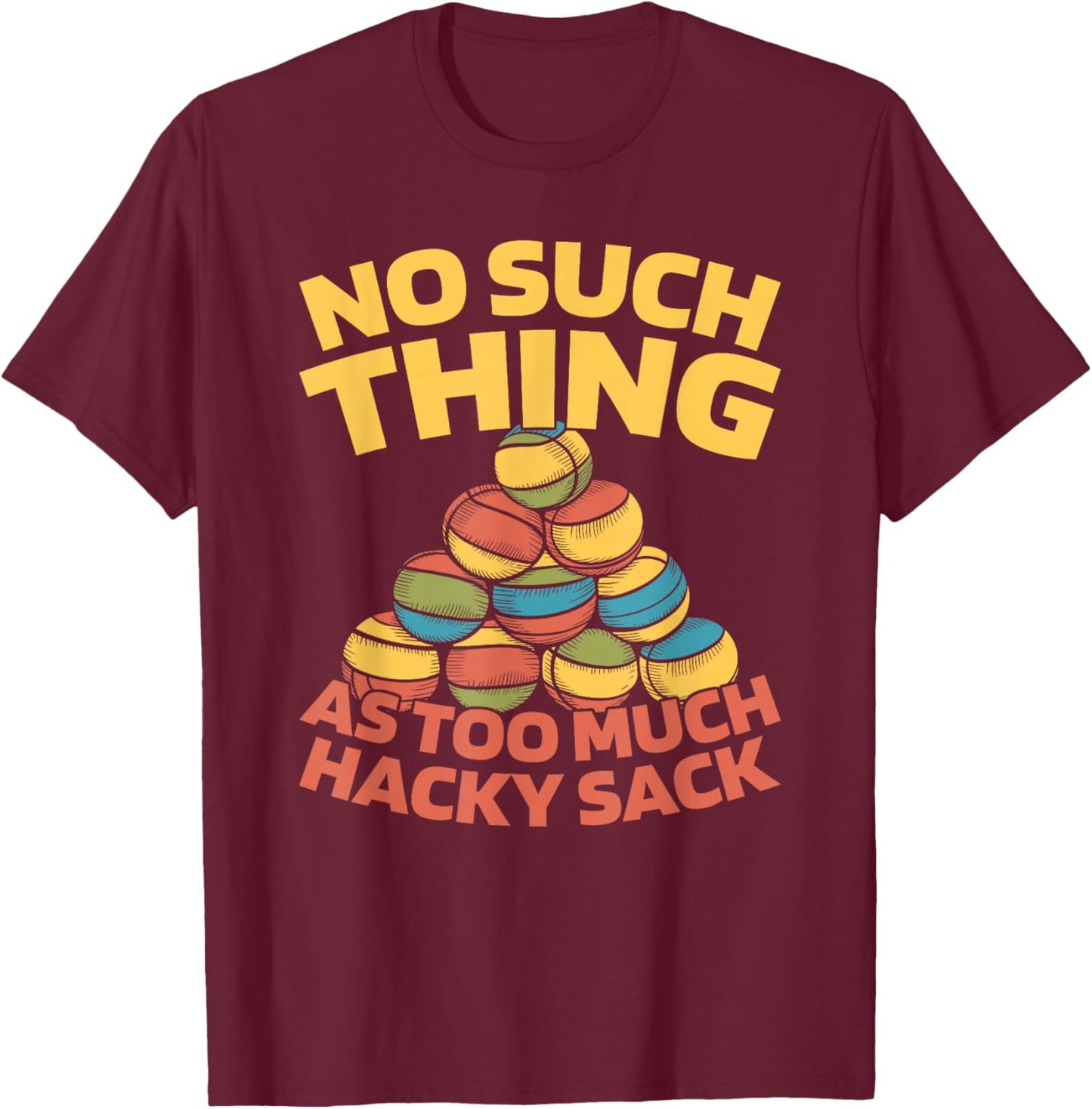 Footbag Coordination - Recreation Hacky Sack T-Shirt - T-Shirt | Maroon