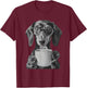 Dachshund Drinking Coffee T-Shirt - T-Shirt | Maroon