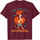 The Life of A Goosegirl Funny Goose with Orange Blue Outfit T-Shirt - T-Shirt | Maroon