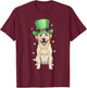 Labrador Retriever St. Patrick’s Day - Labrador Mom T-Shirt - T-Shirt | Maroon