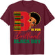 B is for Brilliant Black Boy Black History Month Boys Kids T-Shirt - T-Shirt | Maroon