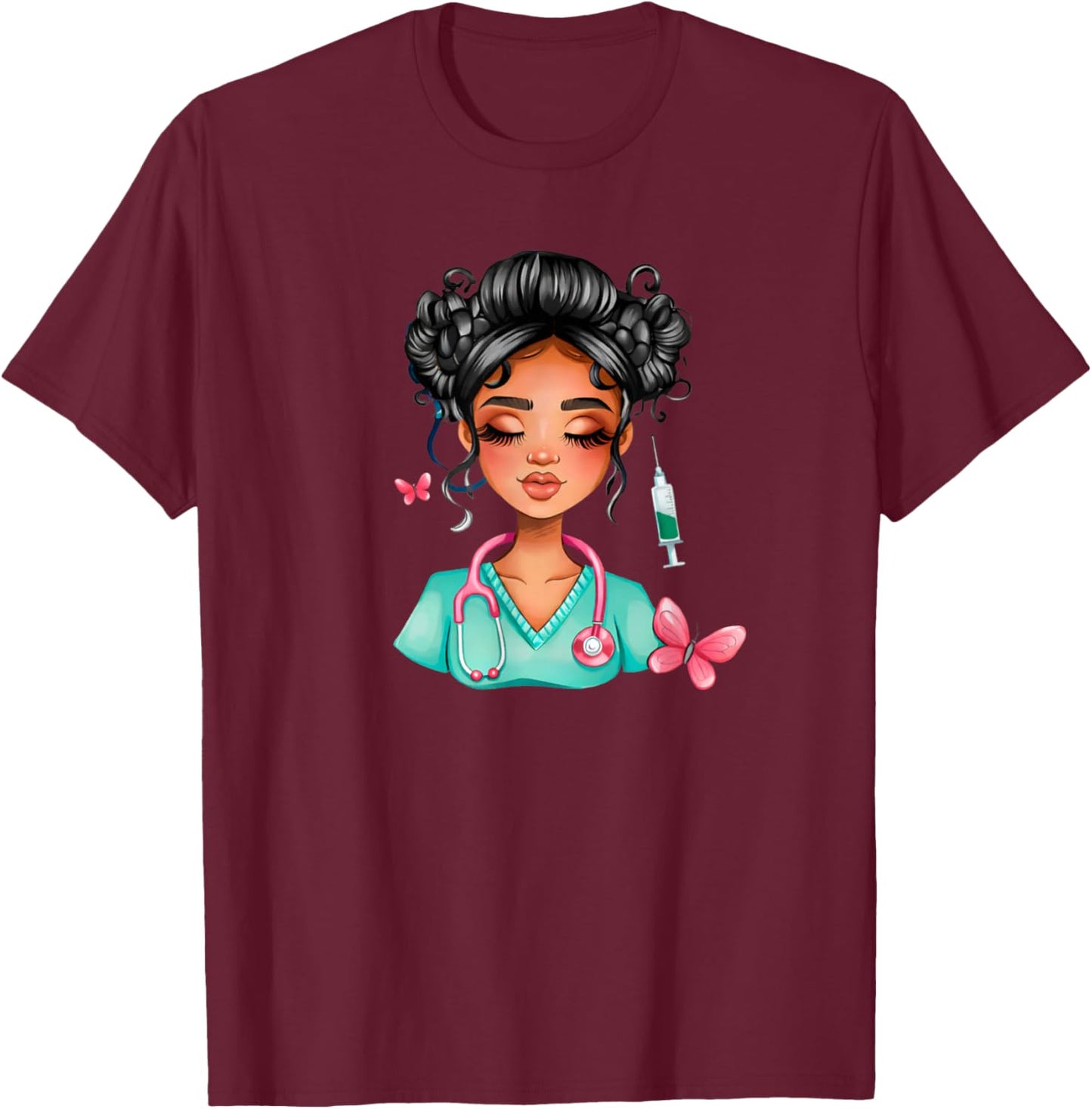 Nurse Life Black History International Women’s Day Queen T-Shirt - T-Shirt | Maroon