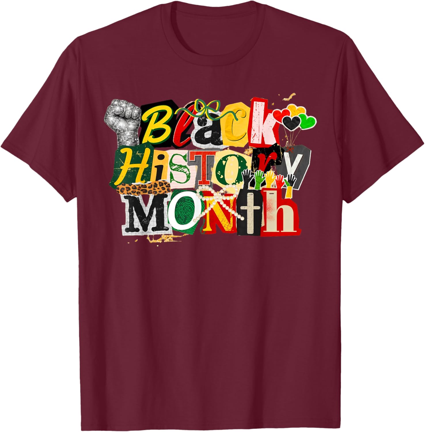 Black History Month T-Shirt - T-Shirt | Maroon