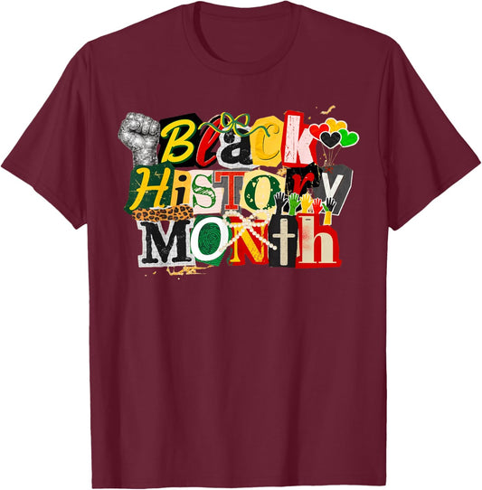 Black History Month T-Shirt - T-Shirt | Maroon