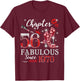 Chapter 56 Fabulous Since 1970 56th Birthday Women Girls T-Shirt - T-Shirt | Maroon