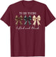 to Be Young Gifted & Black Coquette Bow Black History Month T-Shirt - T-Shirt | Maroon