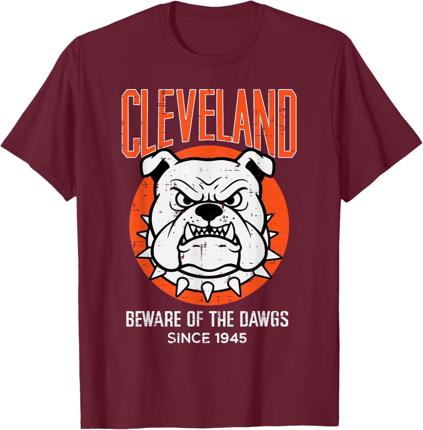 Bulldog Boys Youth Girls Teen Kids Men Women T-Shirt - T-Shirt | Maroon