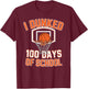 I Dunked 100 Days of School Basketball 100th Day T-Shirt - T-Shirt | Maroon