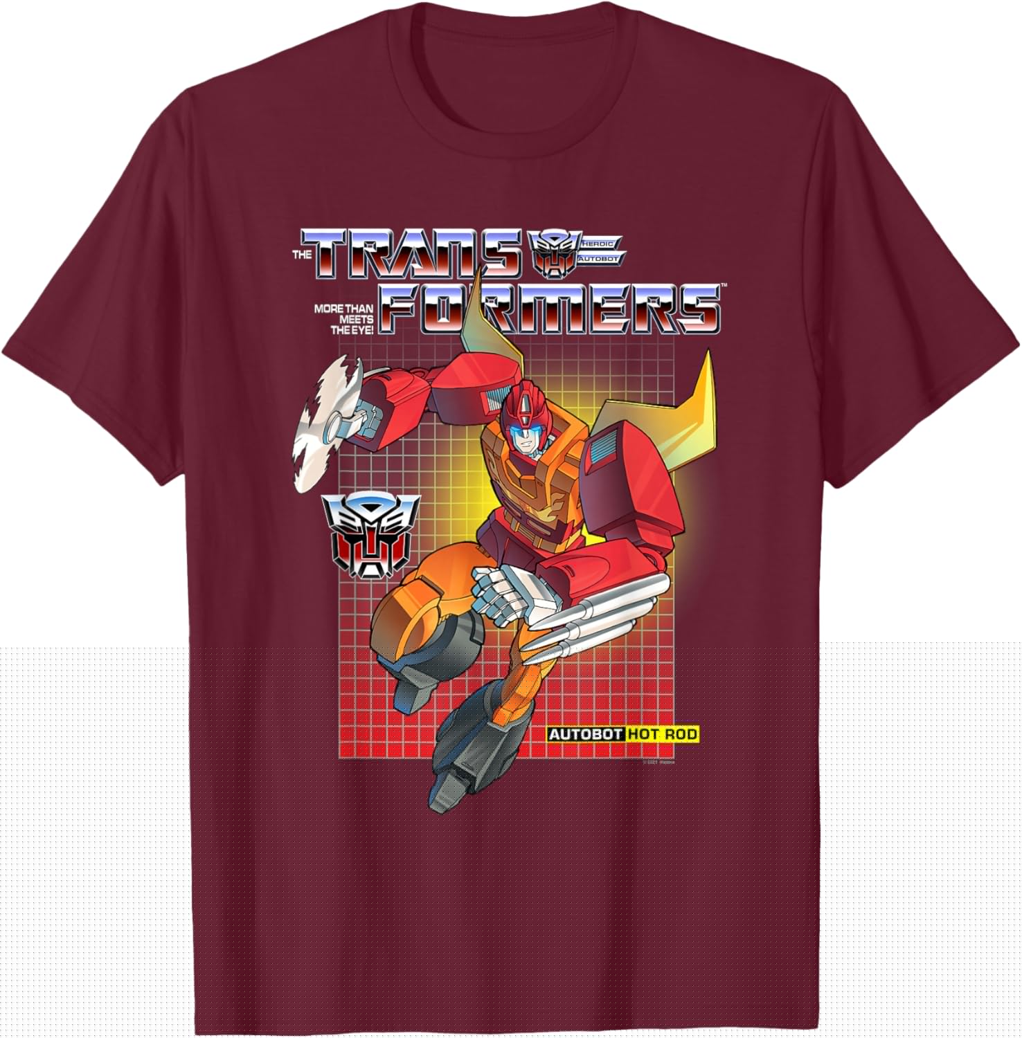 Transformers Hot Rod T-Shirt - T-Shirt | Maroon