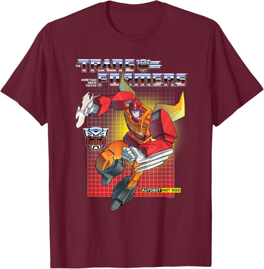 Transformers Hot Rod T-Shirt - T-Shirt | Maroon