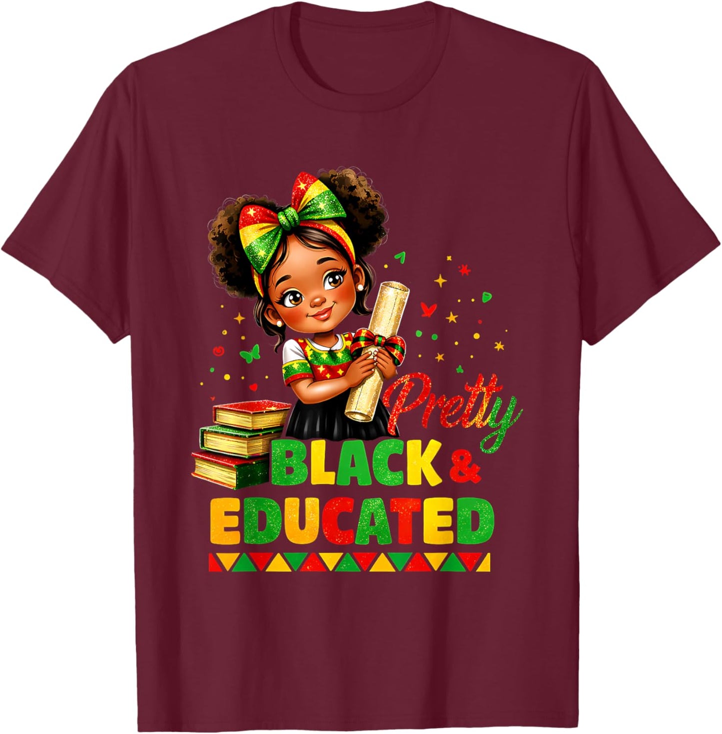 Future HBCU Grad Black History Girls Graduation Students T-Shirt - T-Shirt | Maroon