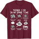 Things I Do in My Spare Time Hang Out with Raccoon Lovers T-Shirt - T-Shirt | Maroon
