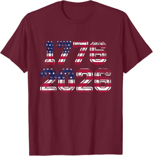1776-2026 250th Birthday American Flag Eagle Shirt 250 Years T-Shirt - T-Shirt | Maroon