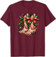 Cowboy Christmas Women Western T-Shirt - T-Shirt | Maroon