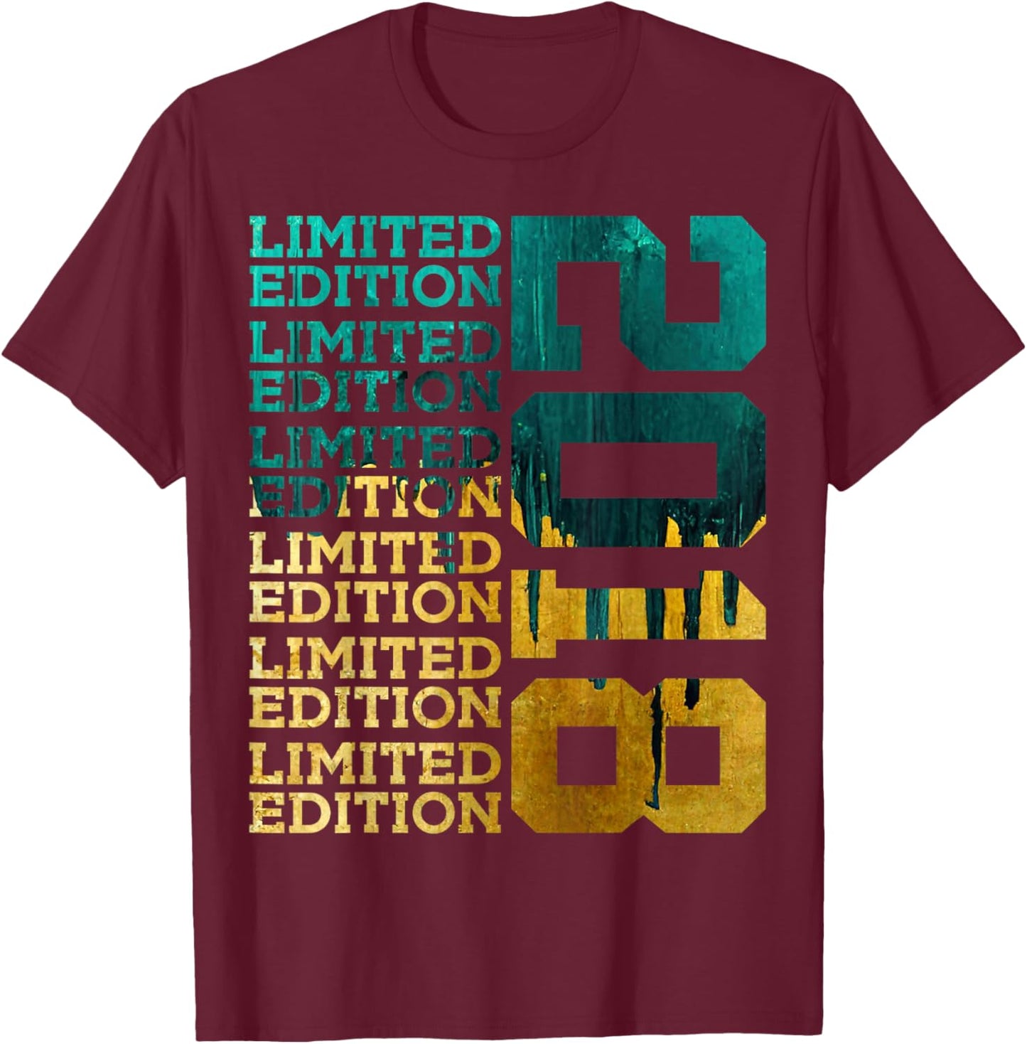 8 Years Limited Edition 2018 8TH Birthday T-Shirt - T-Shirt | Maroon